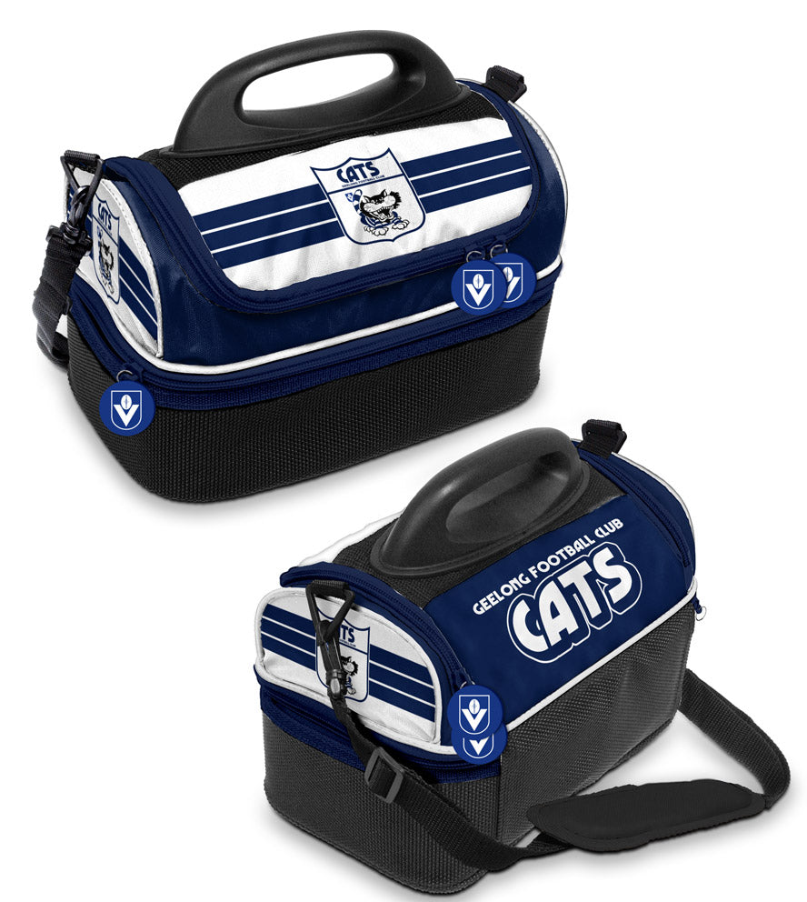 AFL Geelong Cats Retro Dome Cooler Bag - Insulated Lunch Box Work School