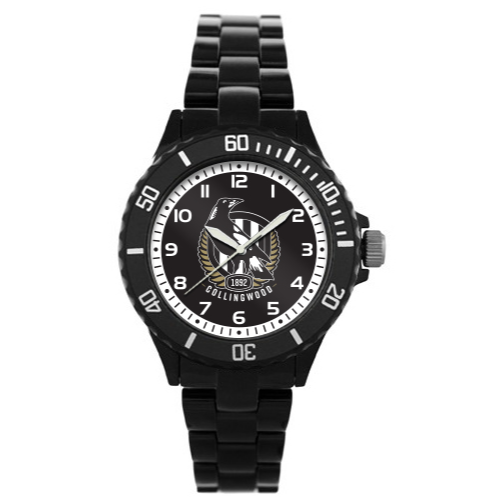 AFL Collingwood Magpies Youth / Kids Watch - Star Series -Complete with Gift Box