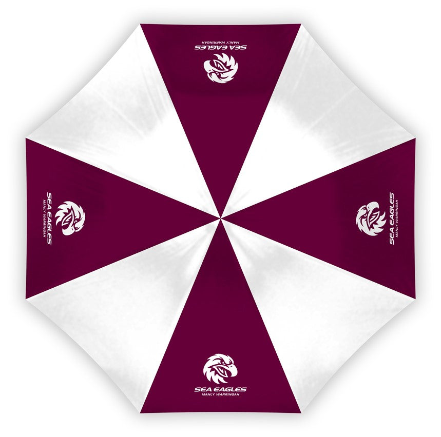 NRL Manly Warringah Sea Eagles Compact Umbrella - Glovebox Suitable