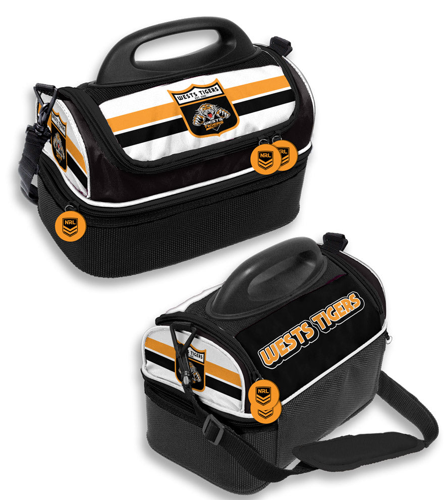 NRL Wests Tigers Retro Dome Cooler Bag - Insulated Lunch Box Work School