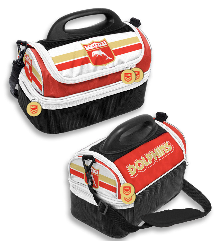 NRL Redcliffe Dolphins Retro Dome Cooler Bag - Insulated Lunch Box Work School