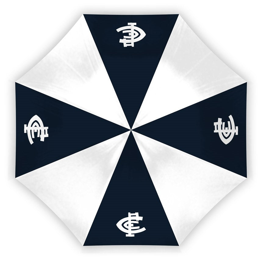 AFL Carlton Blues Compact Umbrella - Glovebox Suitable