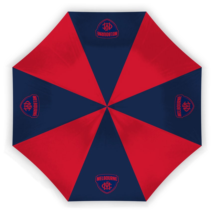 AFL Melbourne Demons Compact Umbrella - Glovebox Suitable