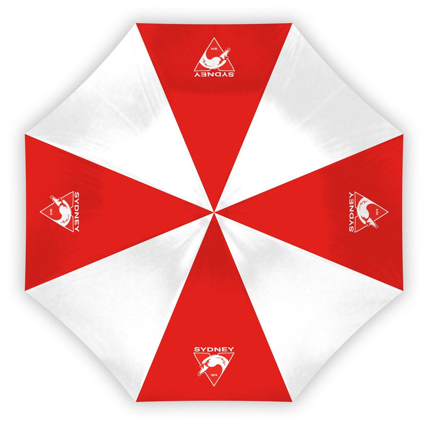 AFL Sydney Swans Compact Umbrella - Glovebox Suitable