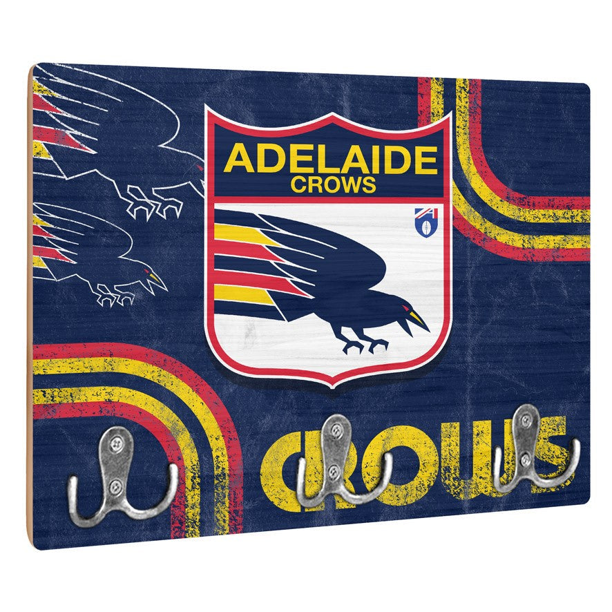 AFL Heritage Adelaide Crows Wall Key Rack Holder - Retro