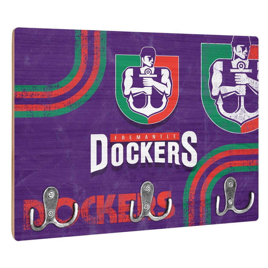 AFL Heritage Fremantle Dockers Wall Key Rack Holder - Retro
