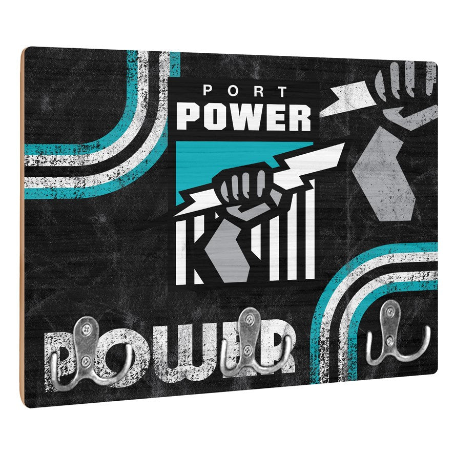 AFL Heritage Port Adelaide Power Wall Key Rack Holder - Retro