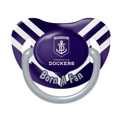 AFL Fremantle Dockers Baby Dummy - Born a Fan - Pacifier