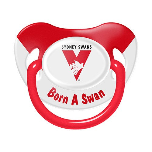 AFL Sydney Swans Baby Dummy - Born a Swan - Pacifier