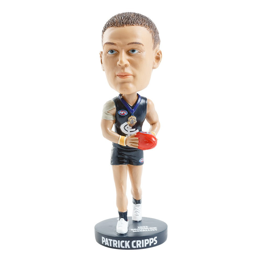 AFL Carlton Blues PATRICK CRIPPS Brownlow Medal Bobblehead Collectable 18cm tall