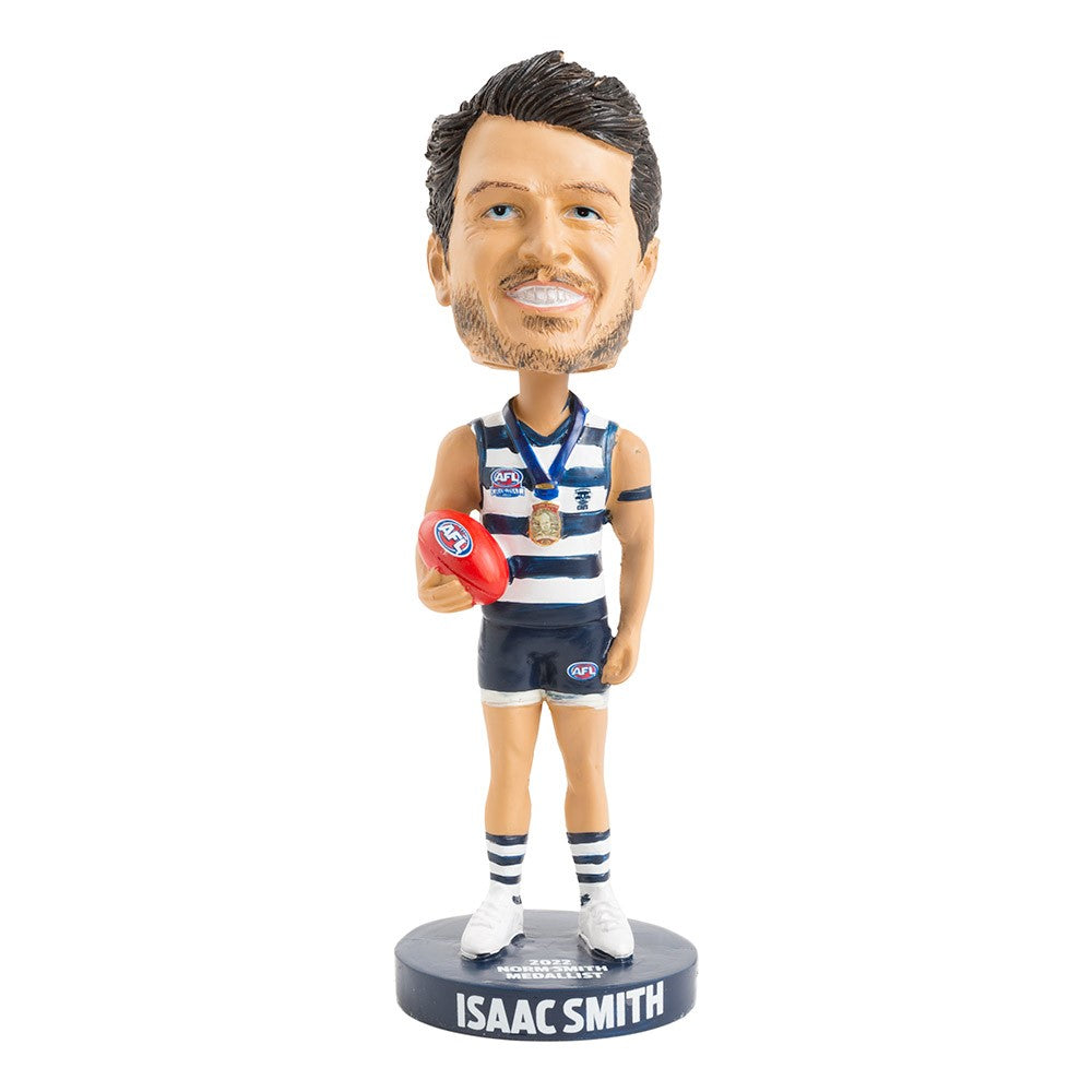 AFL Geelong Cats ISSAC SMITH Norm Smith Medal Bobblehead Collectable 18cm tall