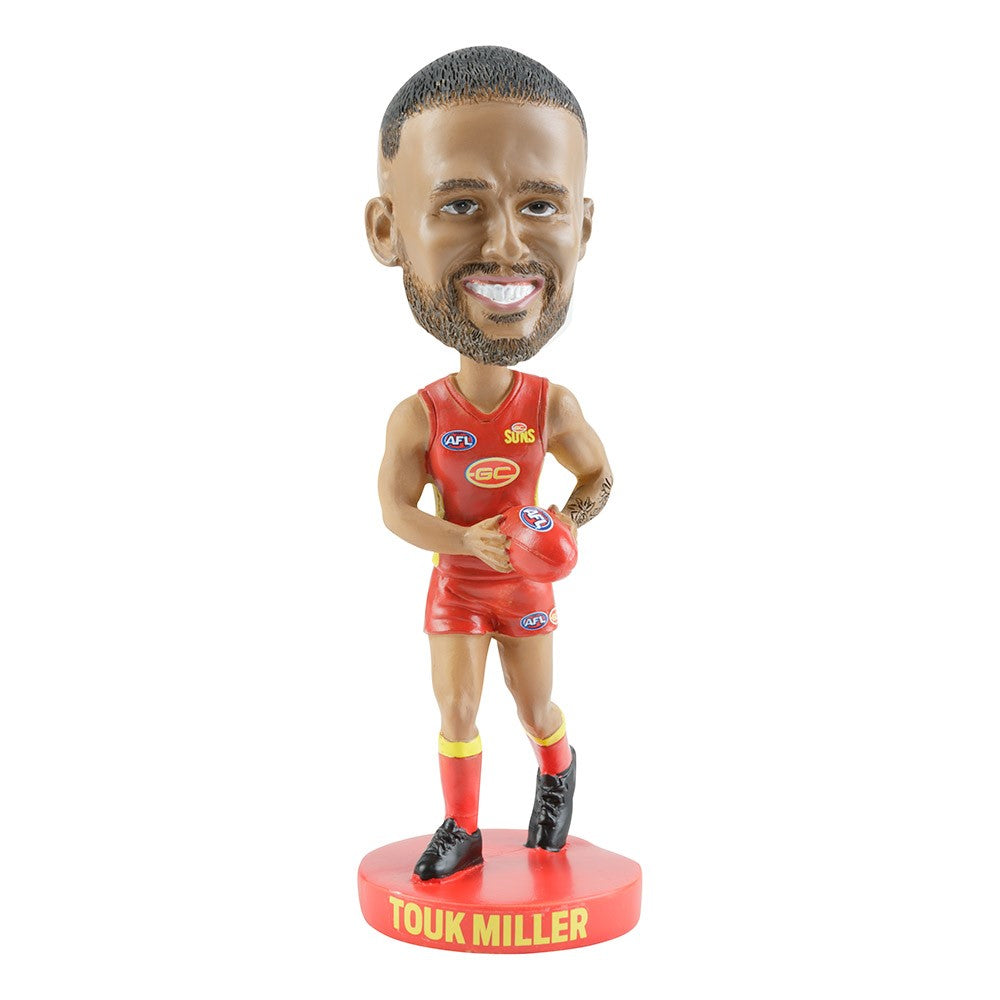 AFL Gold Coast Suns TOUK MILLER Bobblehead Collectable 18cm tall Statue Gift