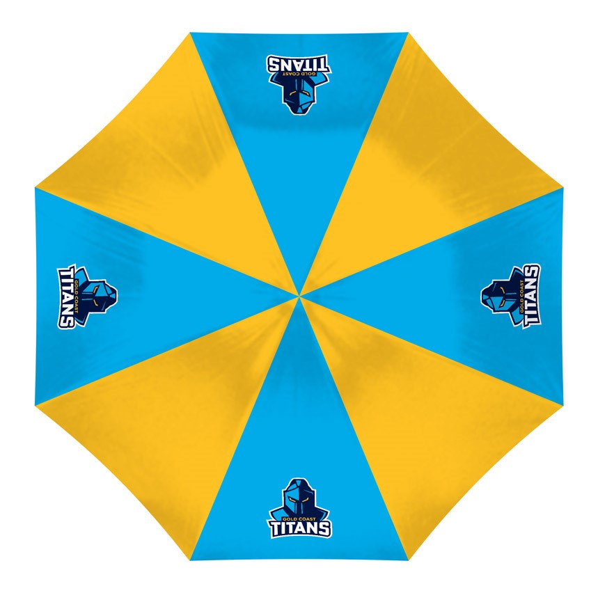 NRL Gold Coast Titans Compact Umbrella - Glovebox Suitable