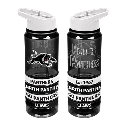 NRL Penrith Panthers Tritan Drink Bottle with Wrist Bands - Gift Idea