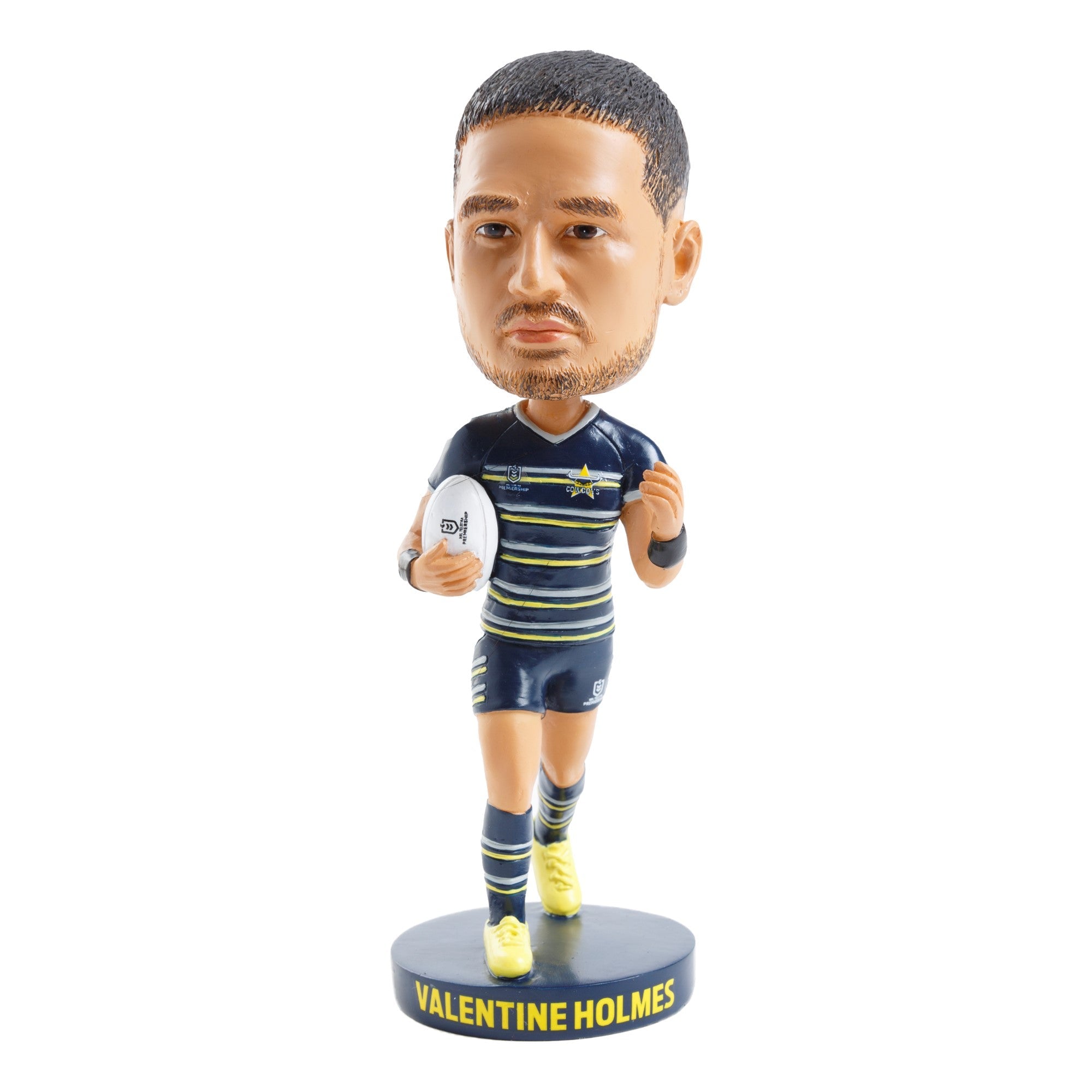 NRL North QLD Cowboys VALENTINE HOLMES Bobblehead Collectable 18cm tall statue