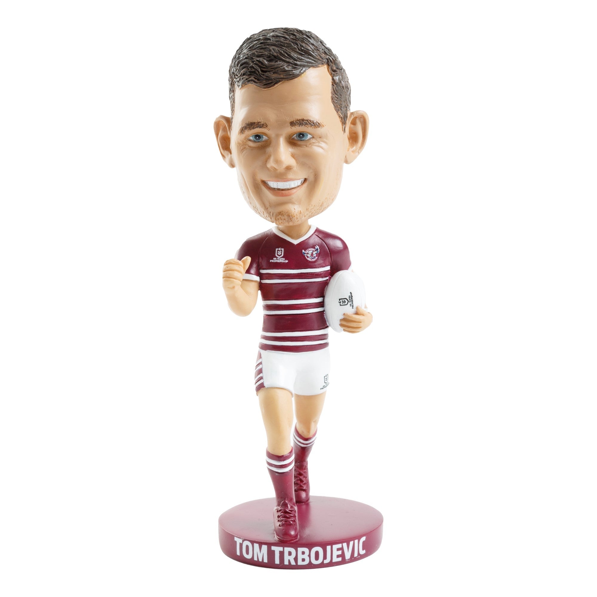 NRL Manly Sea Eagles TOM TRBOJEVIC Bobblehead Collectable 18cm tall statue gift