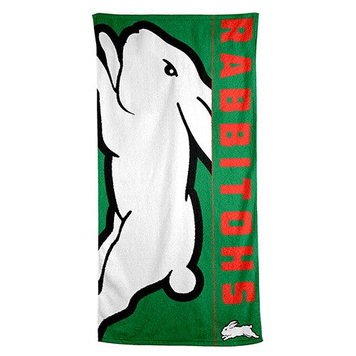 NRL South Sydney Rabbitohs Beach Towel -150x75cm (Gym, Swimming, Shower, Bath)