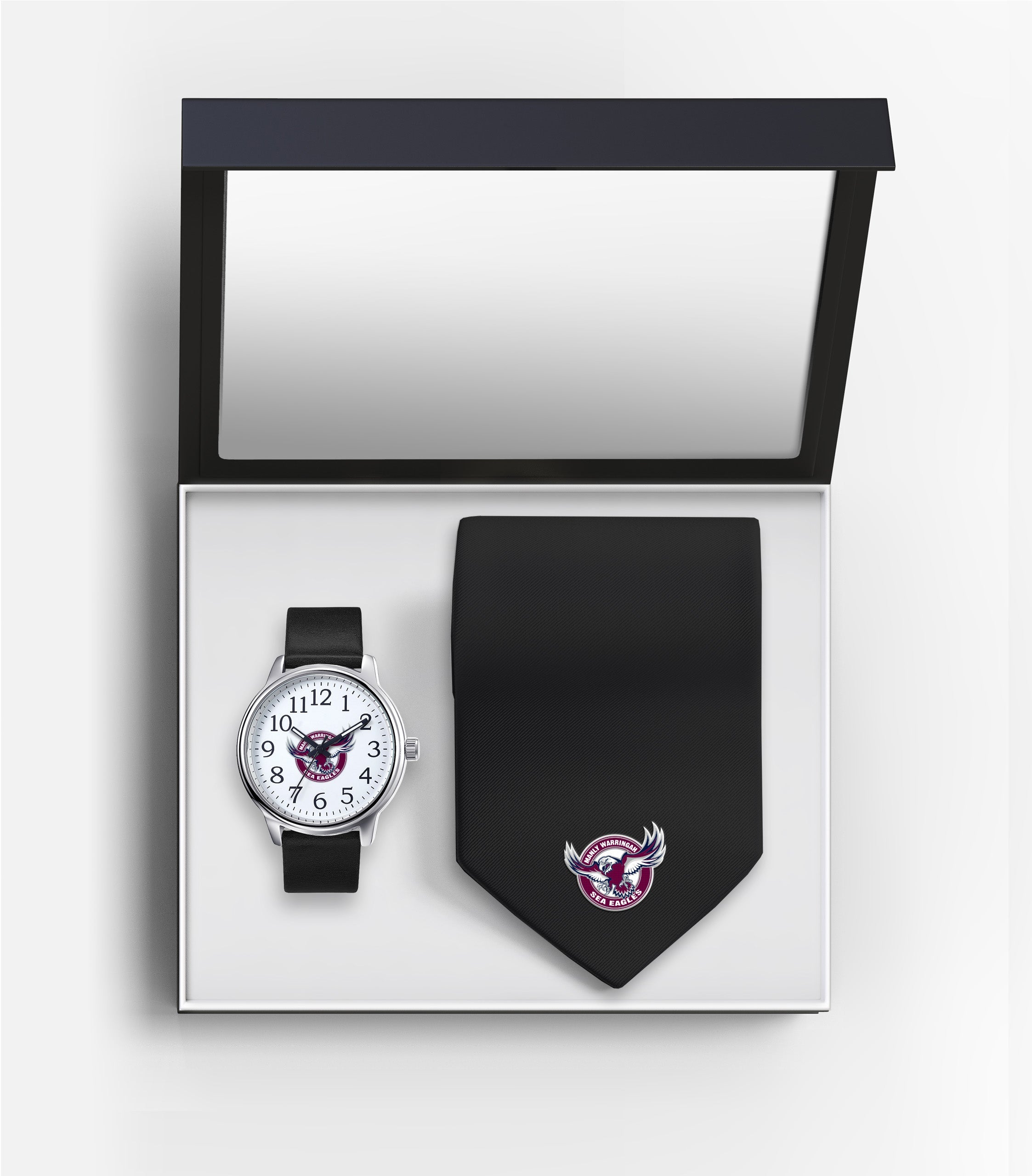 NRL Manly Sea Eagles Watch & Tie Gift Set