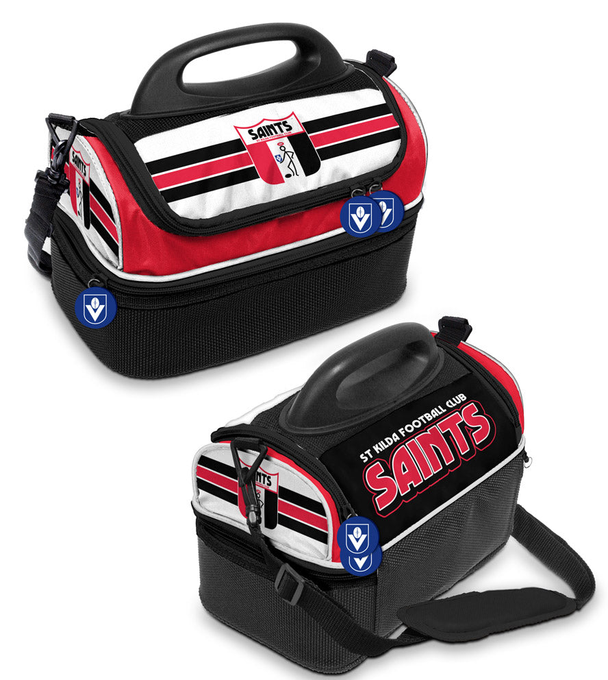 AFL St Kilda Saints Retro Dome Cooler Bag - Insulated Lunch Box Work School