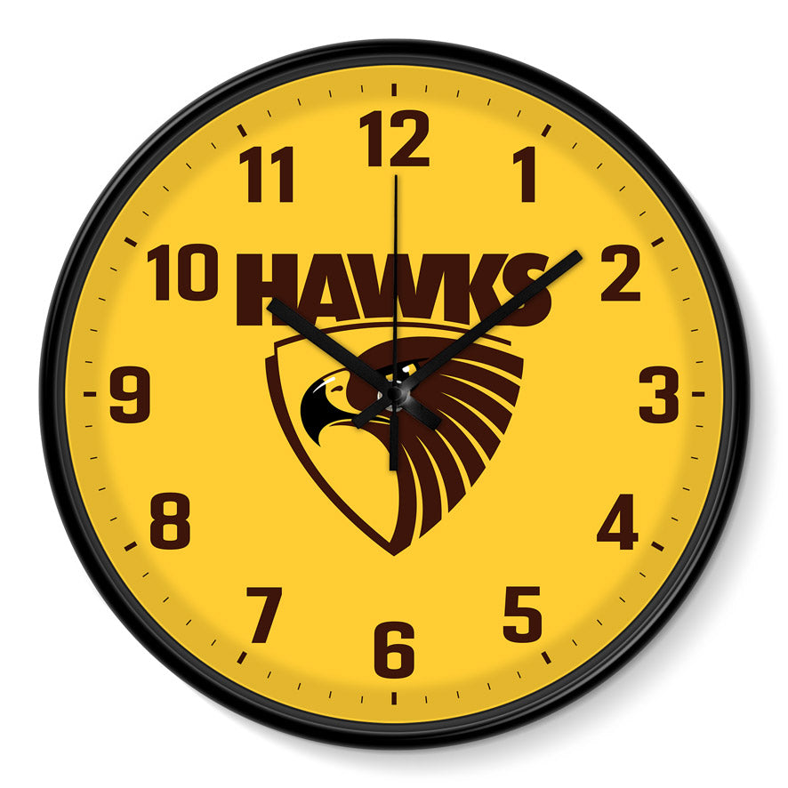 AFL Hawthorn Hawks Wall Clock 30cm