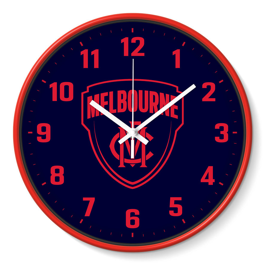 AFL Melbourne Demons Wall Clock 30cm