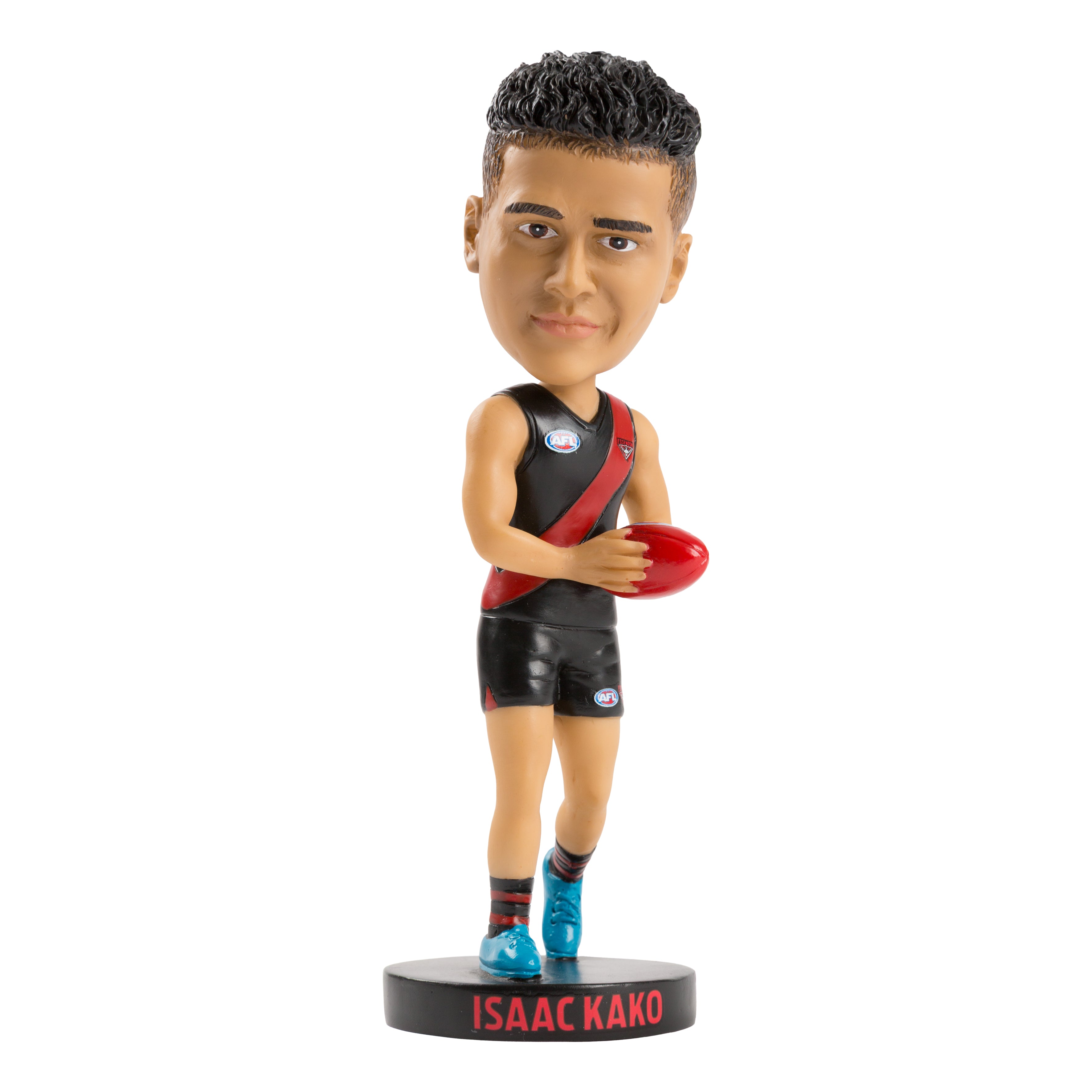 AFL Essendon Bombers ISAAC KAKO Bobblehead Collectable 18cm tall Statue