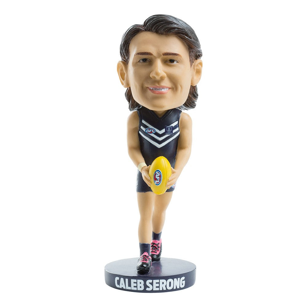 AFL Fremantle Dockers CALEB SERONG Bobblehead Collectable 18cm tall