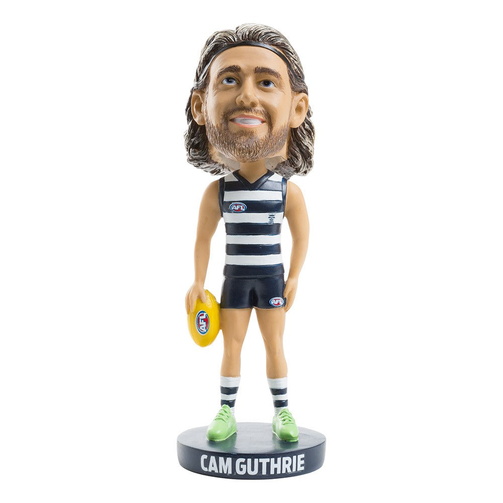 AFL Geelong Cats CAM GUTHRIE Bobblehead Collectable 18cm tall