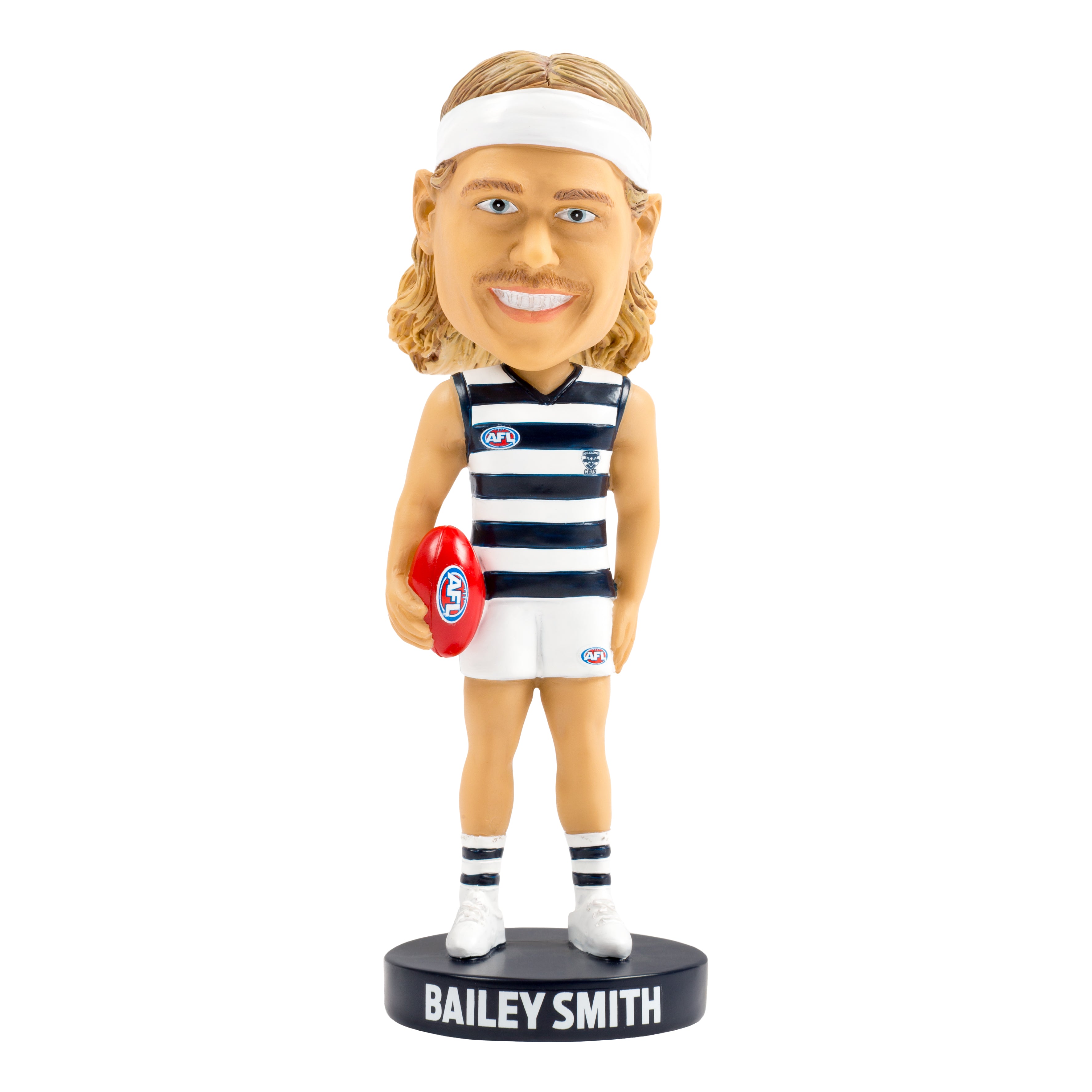 AFL Geelong Cats BAILEY SMITH Bobblehead Collectable 18cm tall Statue