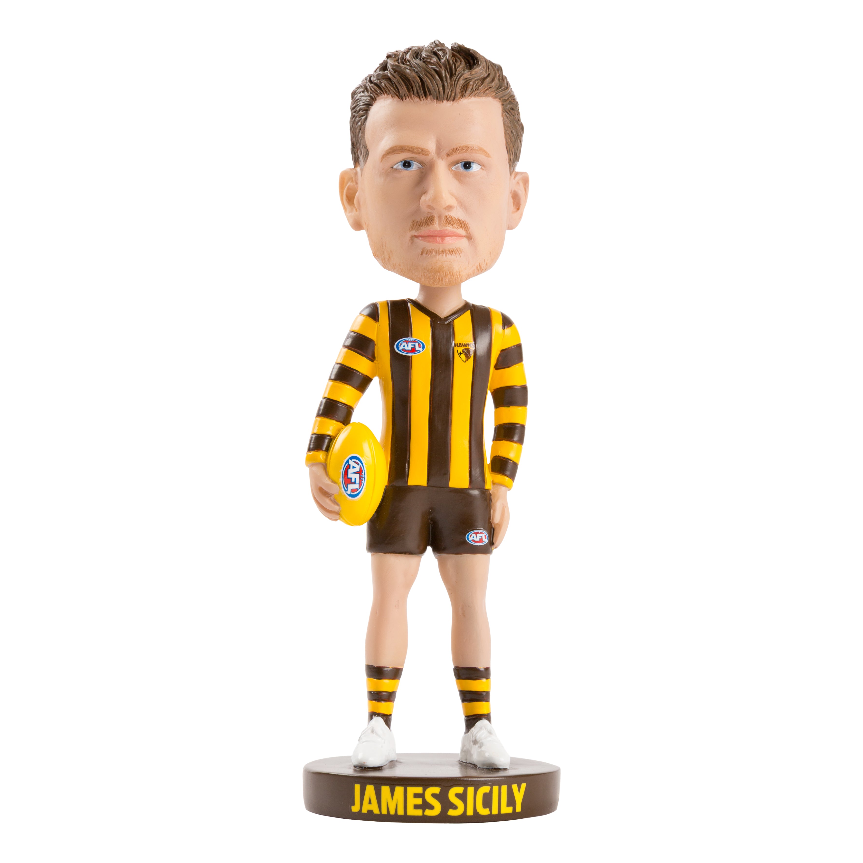 AFL Hawthorn Hawks JAMES SICILY Bobblehead Collectable 18cm tall Statue
