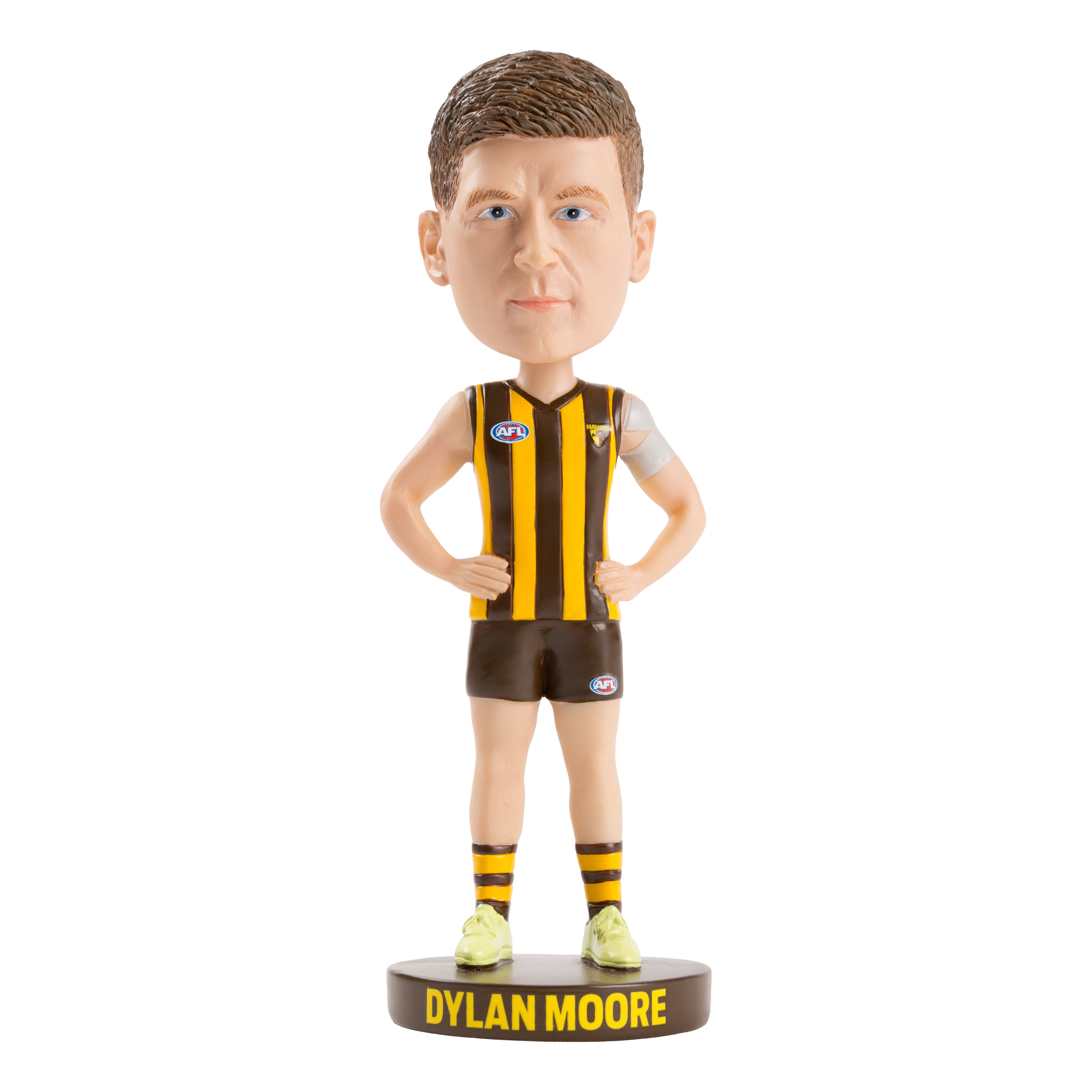 AFL Hawthorn Hawks DYLAN MOORE Bobblehead Collectable 18cm tall Statue