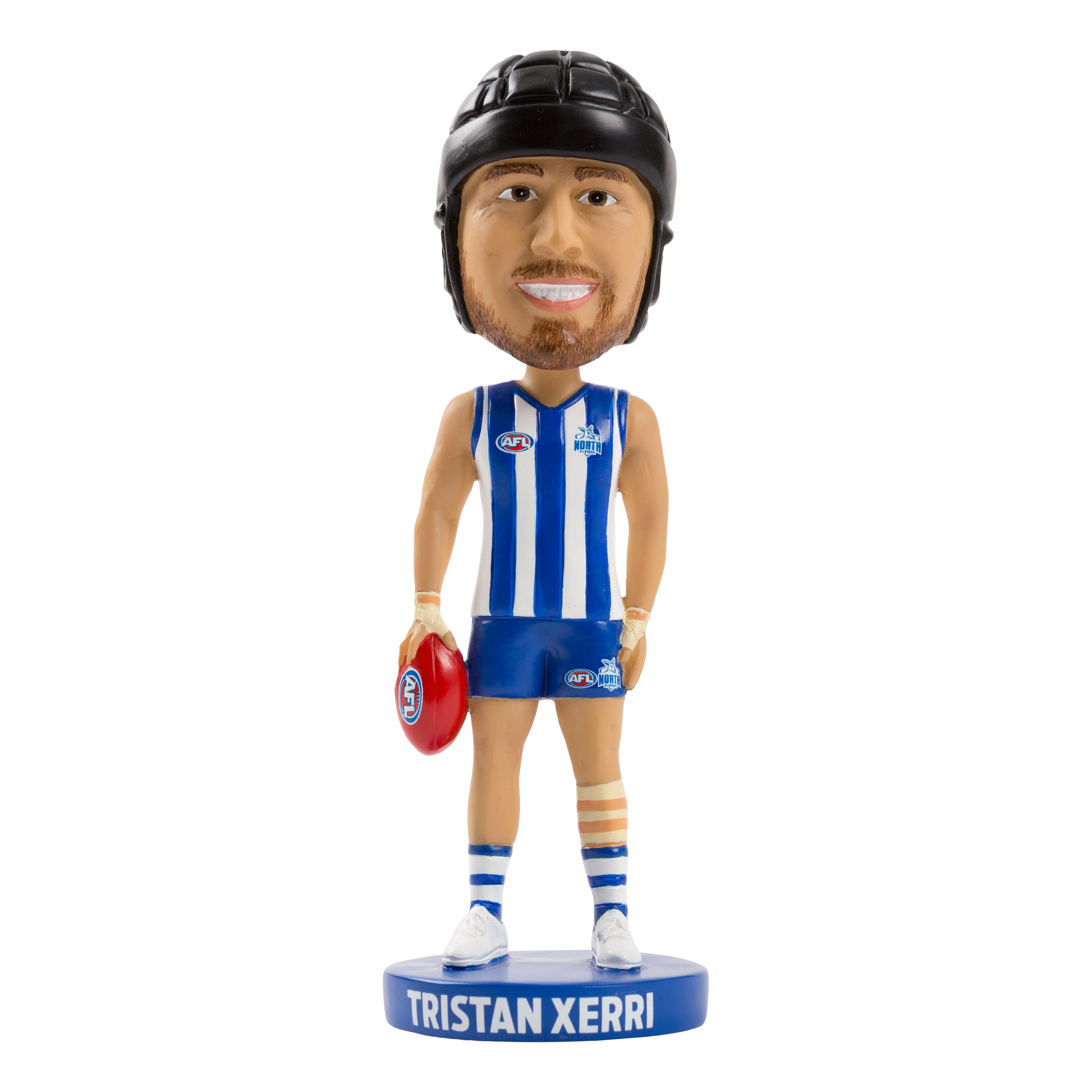 AFL North Melbourne Kangaroos TRISTAN XERRI Bobblehead Collectable 18cm tall