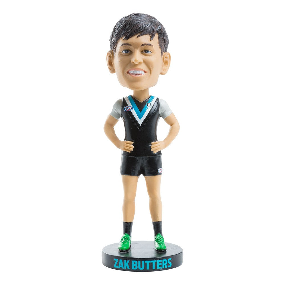 AFL Port Adelaide Power ZAK BUTTERS Bobblehead Collectable 18cm tall