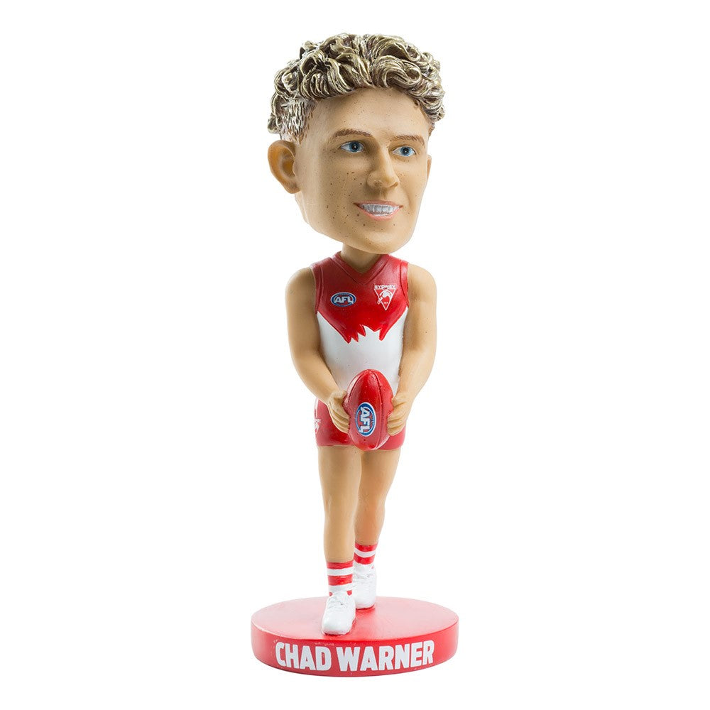 AFL Sydney Swans CHAD WARNER Bobblehead Collectable 18cm tall
