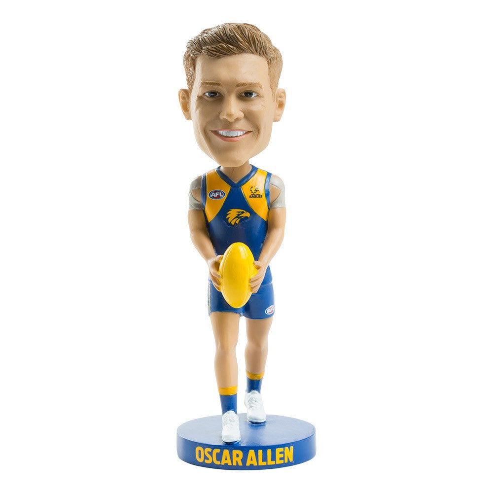 AFL West Coast Eagles OSCAR ALLEN Bobblehead Collectable 18cm tall