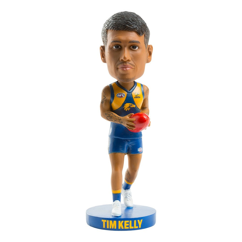 AFL West Coast Eagles TIM KELLY Bobblehead Collectable 18cm tall