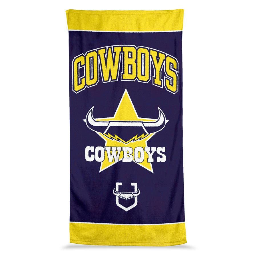 NRL North QLD Cowboys Jumbo Beach Towel - 90cm x 170cm