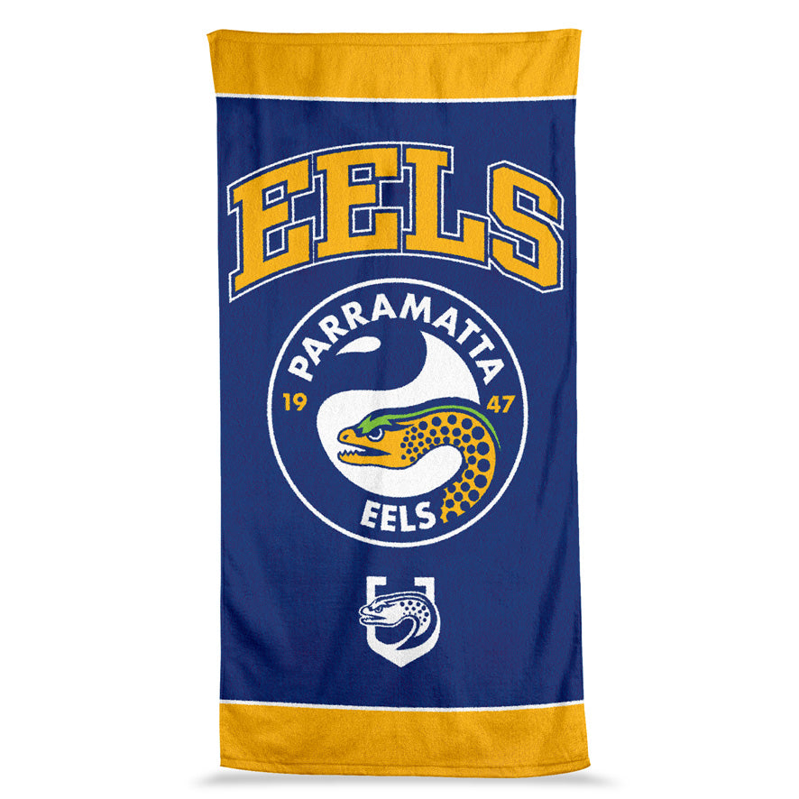 NRL Parramatta Eels Jumbo Beach Towel - 90cm x 170cm