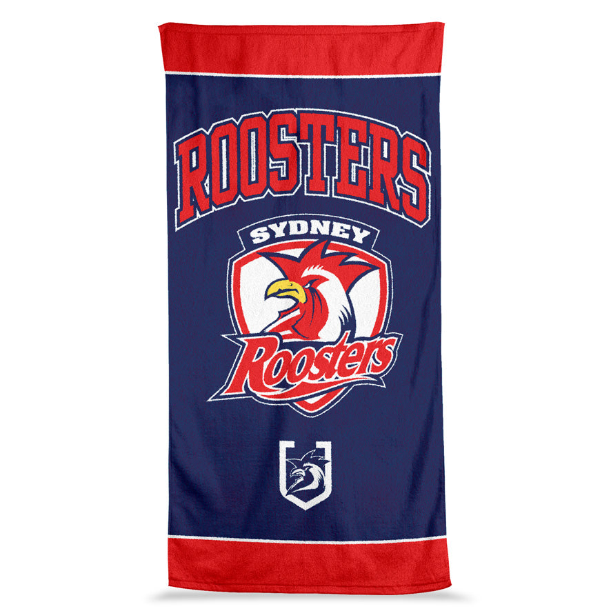 NRL Sydney Roosters Jumbo Beach Towel - 90cm x 170cm