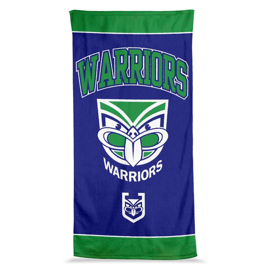 NRL New Zealand Warriors Jumbo Beach Towel - 90cm x 170cm