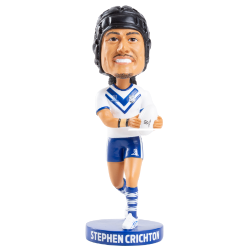 NRL Canterbury Bulldogs STEPHEN CRICHTON Bobblehead Collectable 18cm tall