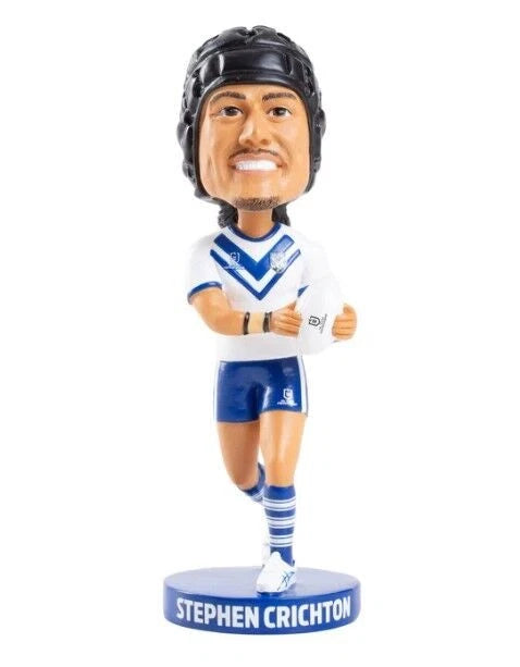 NRL Canterbury Bulldogs STEPHEN CRICHTON Bobblehead Collectable 18cm tall