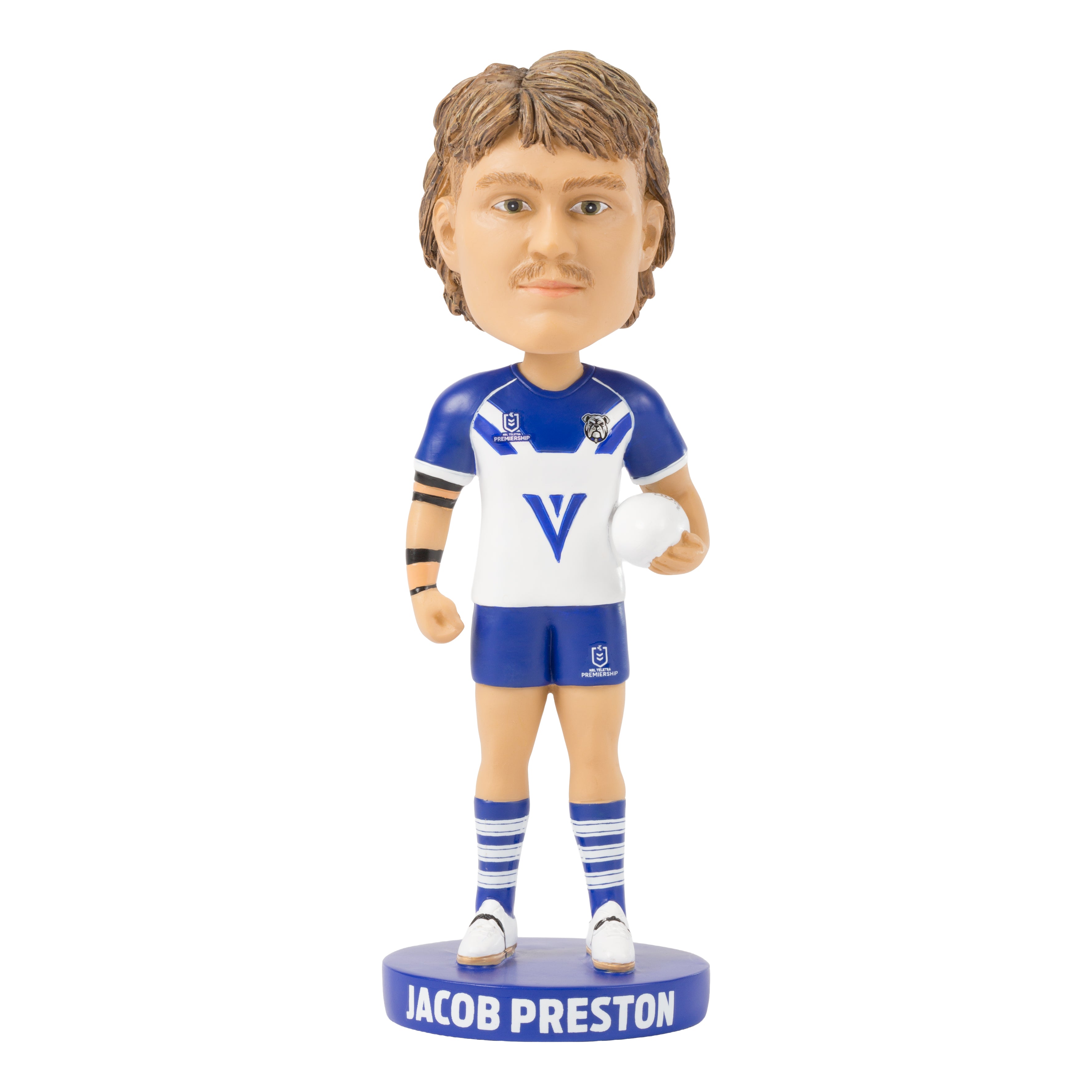 NRL Canterbury Bulldogs JACOB PRESTON Bobblehead Collectable 18cm tall