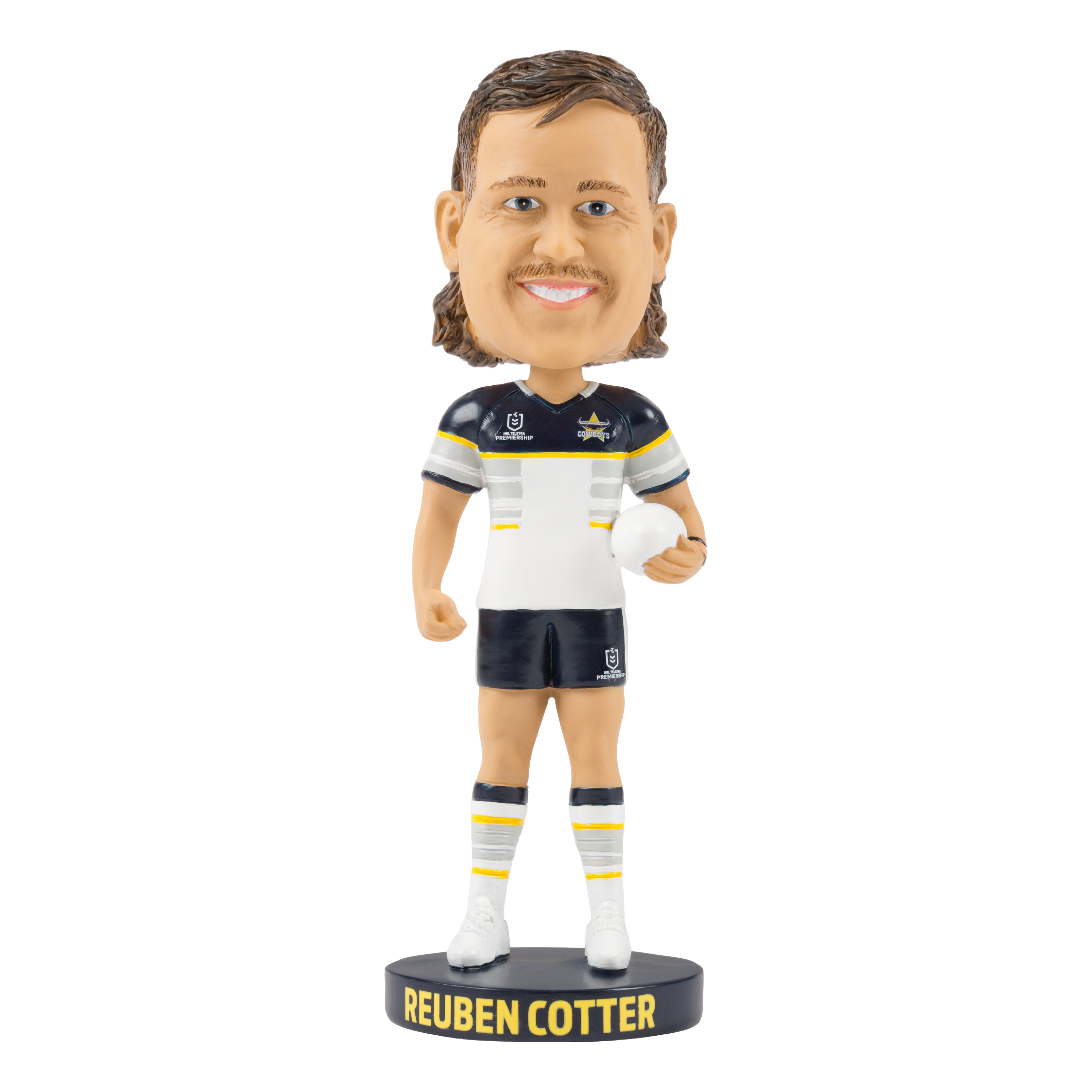 NRL North QLD Cowboys REUBEN COTTER Bobblehead Collectable 18cm tall Statue