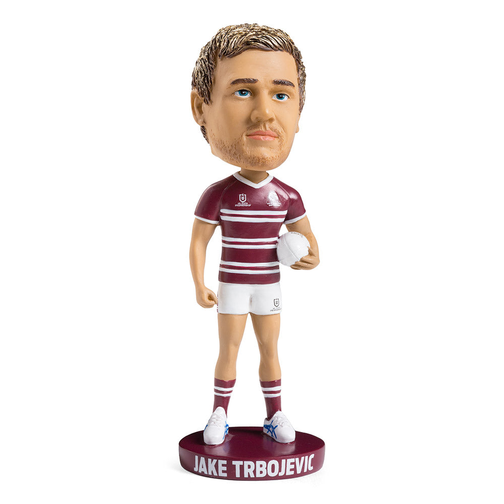 NRL Manly Sea Eagles JAKE TRBOJEVIC Bobblehead Collectable 18cm tall statue