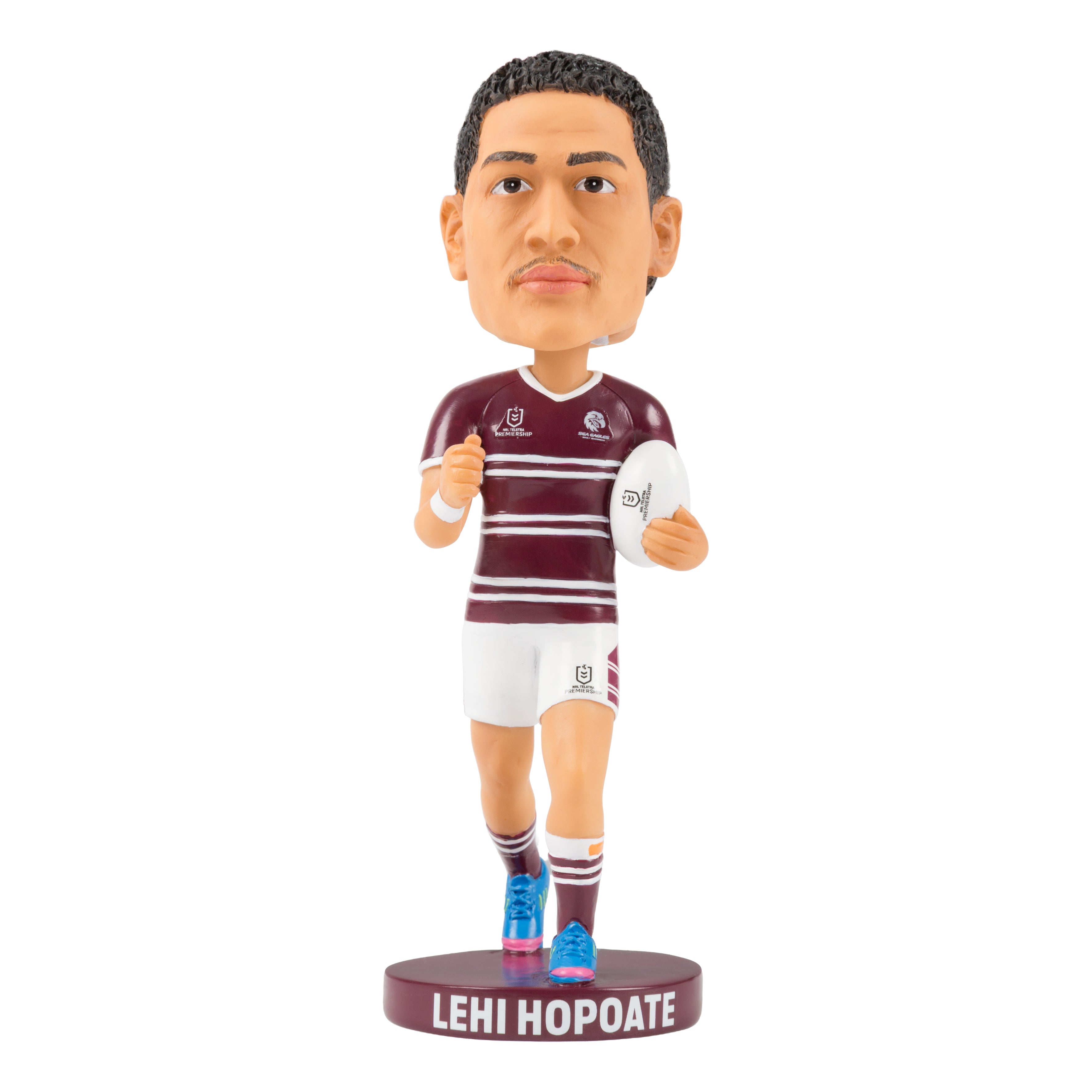 NRL Manly Sea Eagles LEHI HOPOATE Bobblehead Collectable 18cm tall Statue