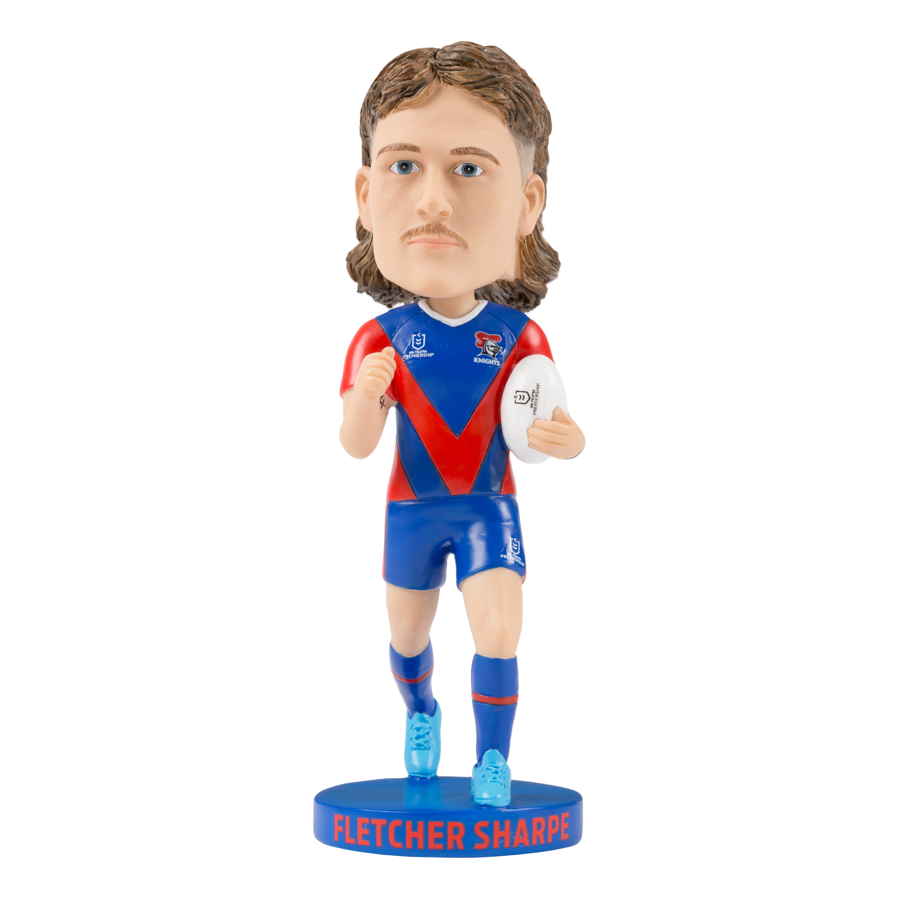 NRL Newcastle Knights FLETCHER SHARPE Bobblehead Collectable 18cm tall Statue