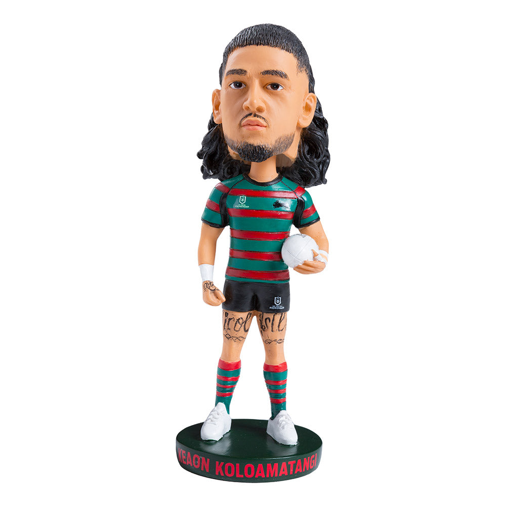 NRL South Sydney Rabbitohs KEAON KOLOAMATANGI Bobblehead Collectable 18cm tall