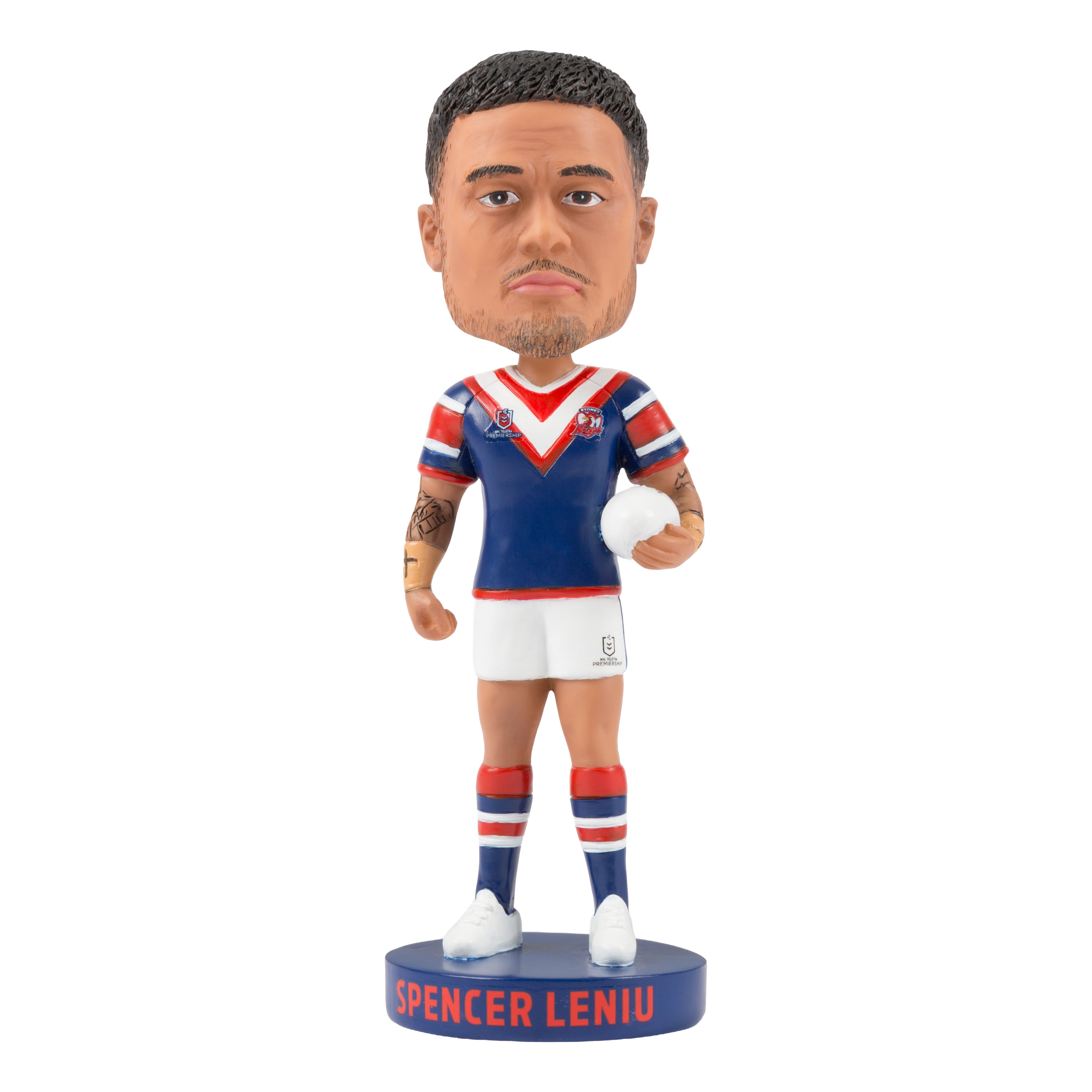 NRL Sydney Roosters SPENCER LENIU Bobblehead Collectable 18cm tall Statue