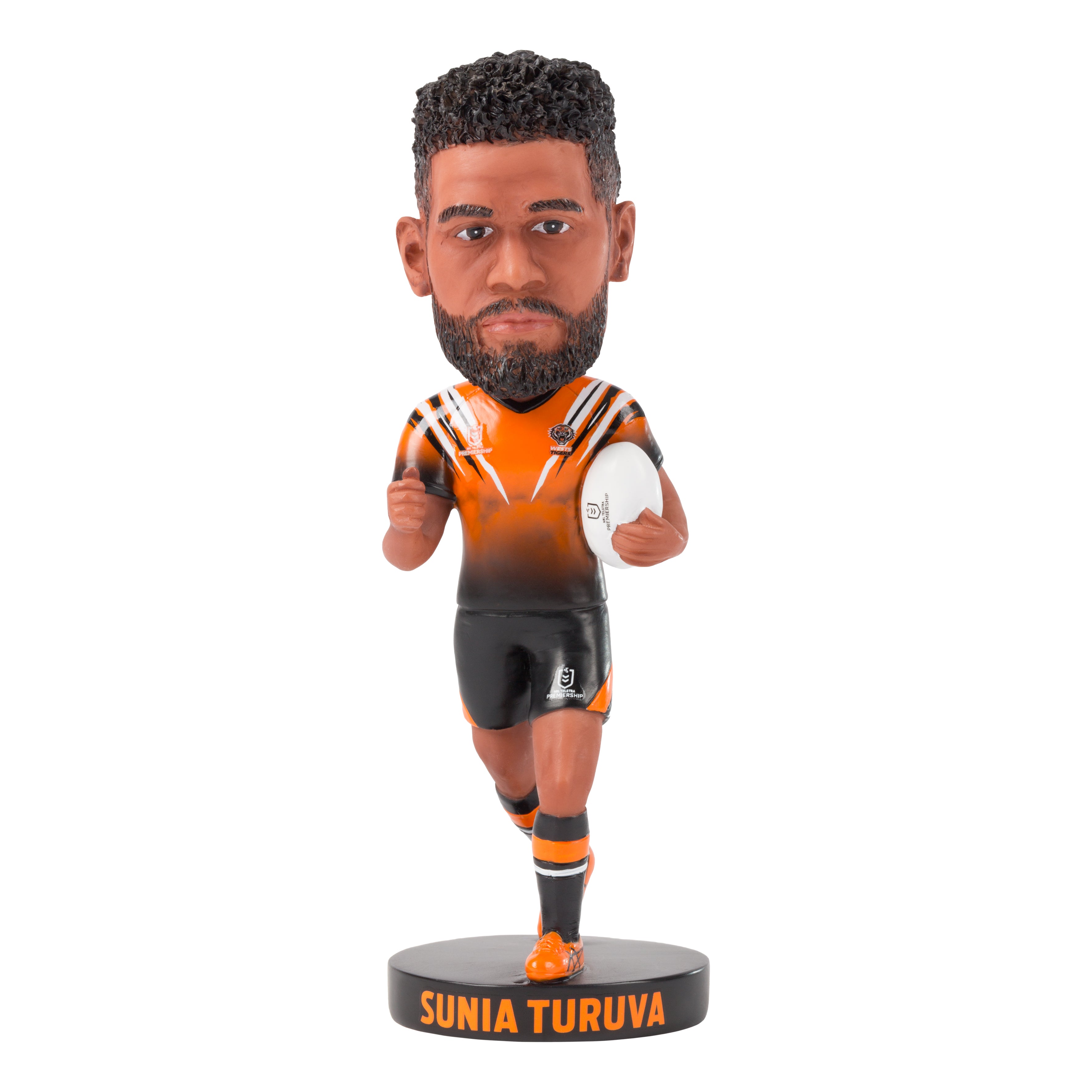 NRL Wests Tigers SUNIA TURUVA Bobblehead Collectable 18cm tall Statue